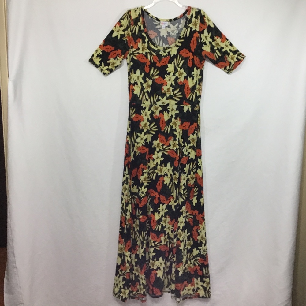 LuLaRoe Floral Short Sleeve Dress